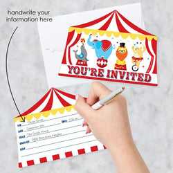 Carnival Themed Party Invitation Card