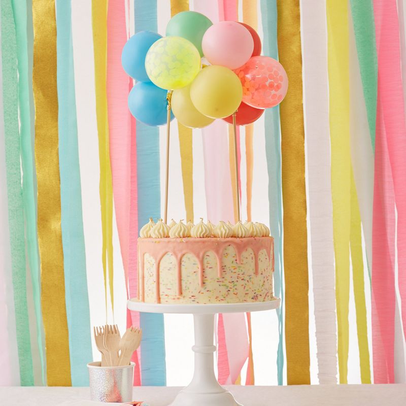 Rainbow Balloon Cake Topper Kit