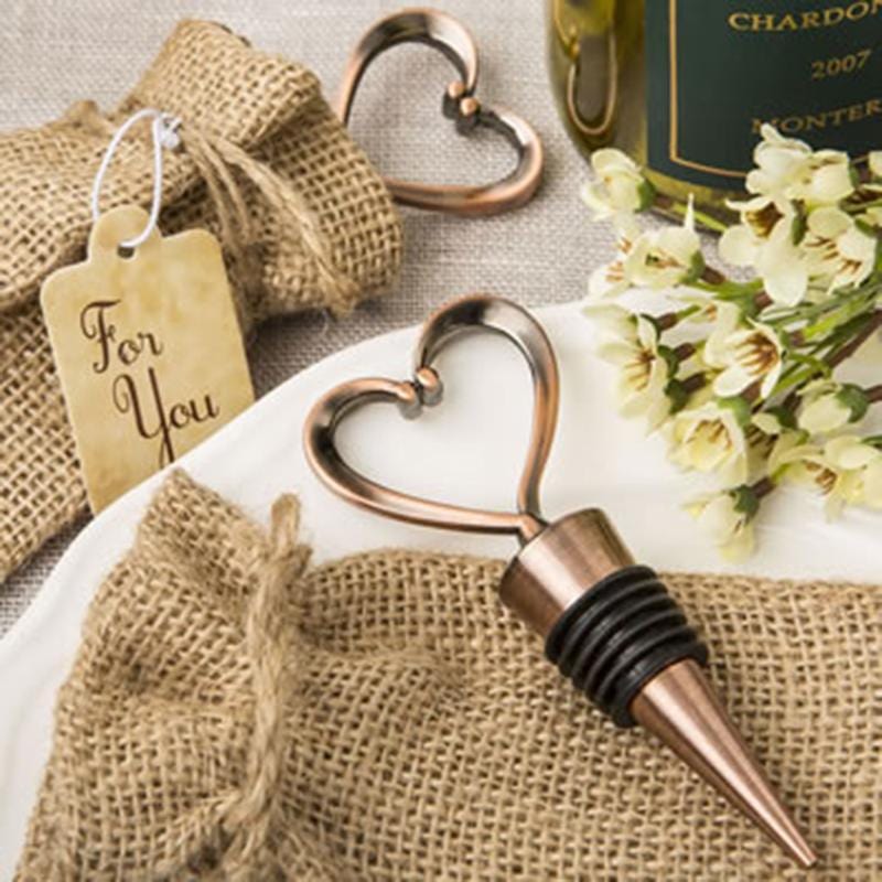 Bottle Stopper - Copper Heart