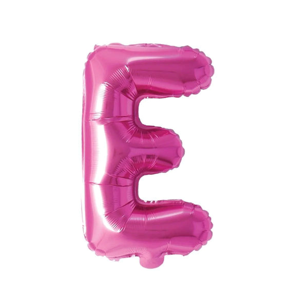 Pink Letter E Foil Balloon, 16 Inches